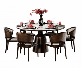 New Chinese Style Dining Table And Chairs-ID:679292923