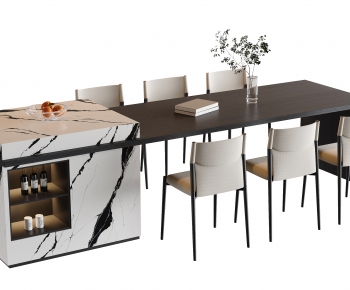 Modern Dining Table And Chairs-ID:394918955