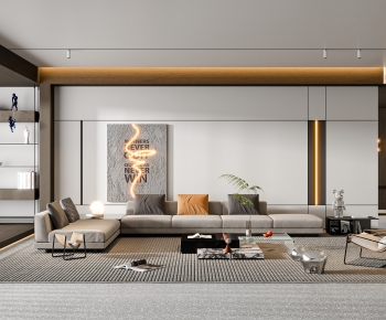 Modern A Living Room-ID:760760395