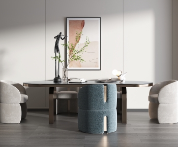 Modern Dining Table And Chairs-ID:378999735