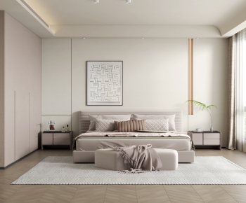 Modern Wabi-sabi Style Bedroom-ID:671761042