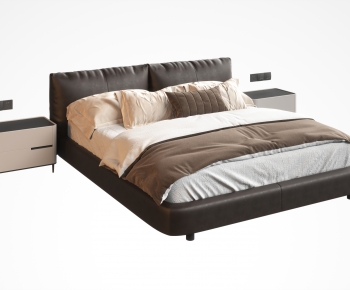 Modern Double Bed-ID:103859905