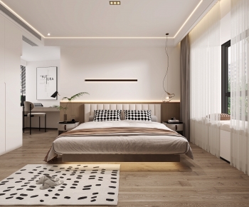 Modern Nordic Style Bedroom-ID:648000961