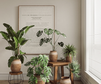 Modern Potted Green Plant-ID:627577072