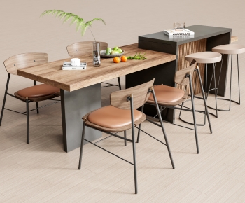 Modern Dining Table And Chairs-ID:390780085