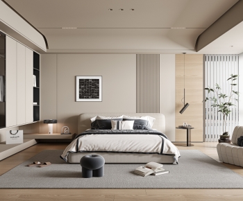 Modern Wabi-sabi Style Bedroom-ID:854901085