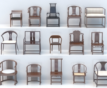 New Chinese Style Single Chair-ID:710808996