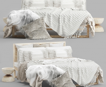 Nordic Style Double Bed-ID:622654912