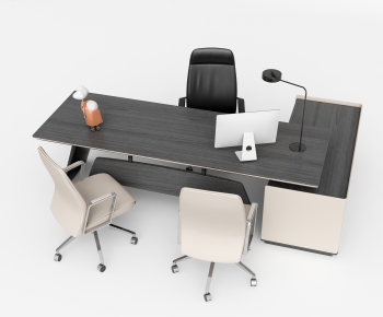 现代经理办公桌椅-ID:935520897