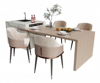 Modern Dining Table And Chairs-ID:724919081