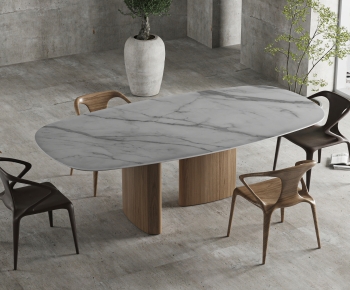 Modern Dining Table And Chairs-ID:871001012