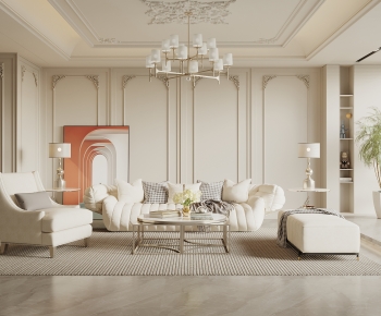 French Style A Living Room-ID:942929981