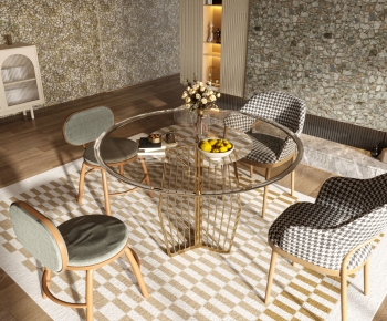 Modern Dining Table And Chairs-ID:992276914