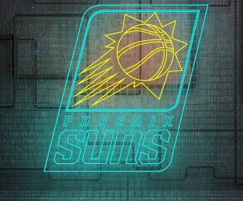 现代霓虹灯 NBA 太阳队装饰灯-ID:713978057