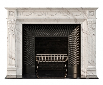 Simple European Style Fireplace-ID:633341075
