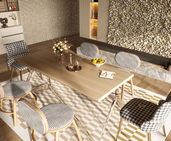 Modern Dining Table And Chairs-ID:266282085