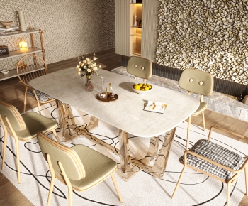 Modern Dining Table And Chairs-ID:818860053