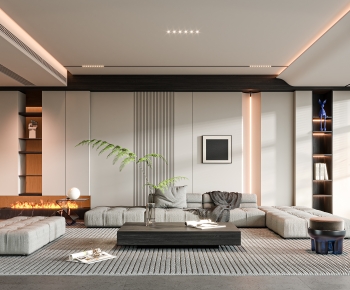 Modern A Living Room-ID:523473987