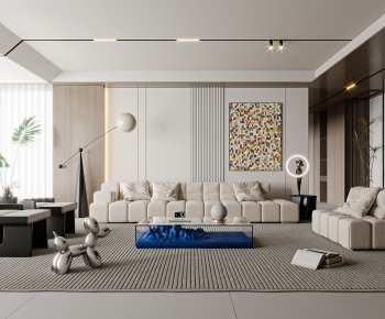 Modern A Living Room-ID:872430891