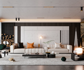 Modern A Living Room-ID:687273982