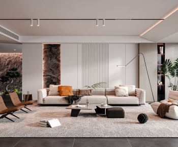 Modern A Living Room-ID:592784883