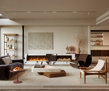 Modern A Living Room-ID:700594902