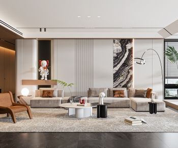 Modern A Living Room-ID:353090813