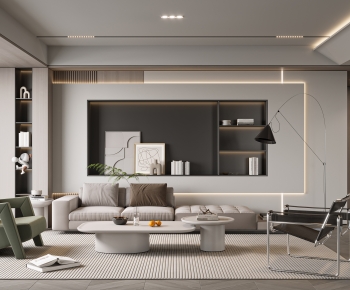 Modern A Living Room-ID:686443095