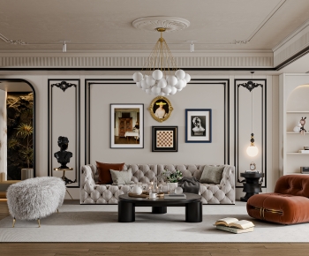 French Style A Living Room-ID:565479998
