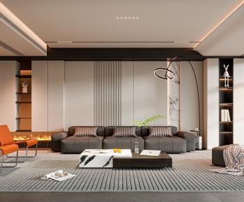 Modern A Living Room-ID:608658082