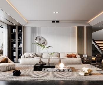 Modern A Living Room-ID:295541053