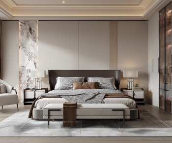New Chinese Style Bedroom-ID:117640027