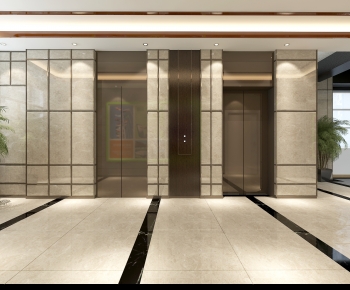 Modern Office Elevator Hall-ID:241880471