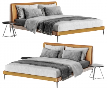 Modern Double Bed-ID:852708855
