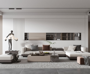 Modern A Living Room-ID:659425025