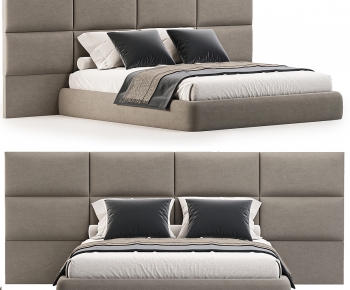 Modern Double Bed-ID:977838049