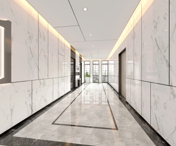 Modern Office Elevator Hall-ID:366941936