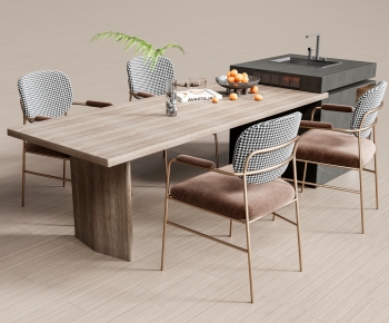 Modern Dining Table And Chairs-ID:544857038