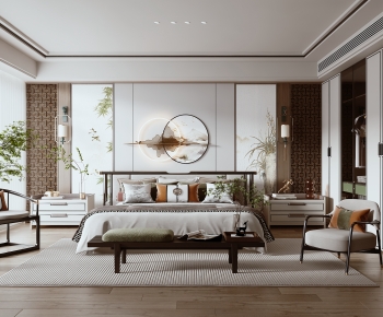 New Chinese Style Bedroom-ID:522938979