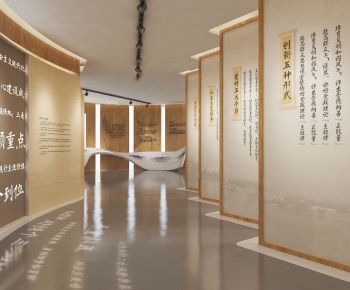 New Chinese Style Exhibition Hall-ID:357206115