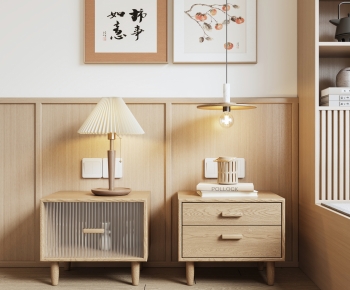 Japanese Style Bedside Cupboard-ID:152261972
