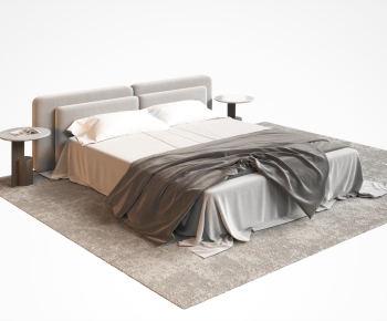 Modern Double Bed-ID:319781065