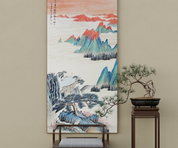 新中式山水装饰画-ID:653276926