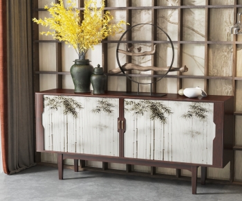 New Chinese Style Side Cabinet-ID:219233044