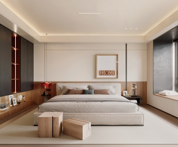 Wabi-sabi Style Bedroom-ID:802397973
