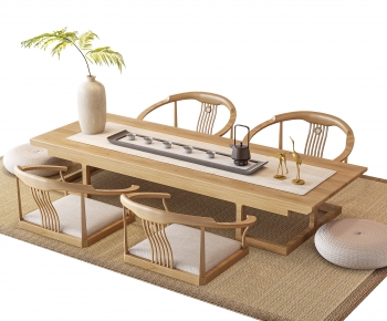 Japanese Style Tea Tables And Chairs-ID:795936115