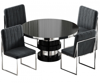 Modern Dining Table And Chairs-ID:371227982