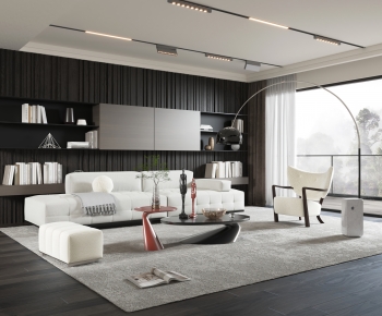 Modern A Living Room-ID:257025968