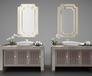 New Chinese Style Bathroom Cabinet-ID:728226905
