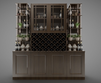 New Chinese Style Wine Cabinet-ID:830188043